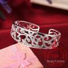 Sterling Tone Hollow Branch Bracelets Bangles High Quality Elegant Lady Giveaway Gift Idea Women Tone Fine JewelryElegant