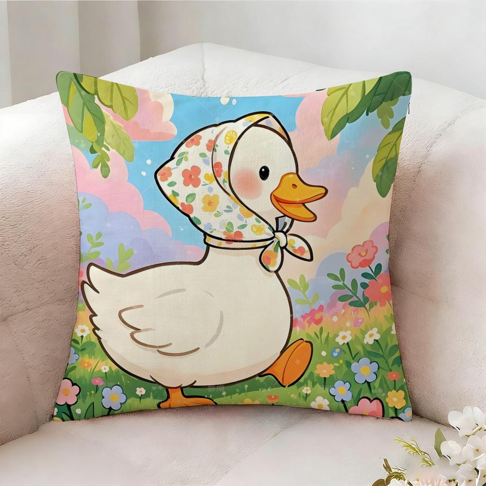 Funny And Surprising Duck Pillow Case Pillowcase Doublesided Printed Sofa Cushion Bedroom Headboard Pillow