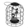 Iron Wire Caged Tube Feeder, Hanging Cage Design Peanut & Bird Feeder Squirrel Proof Feeding