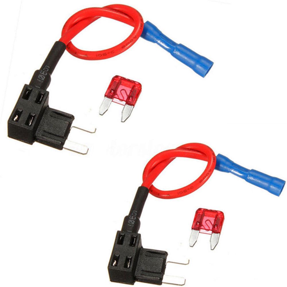 4x ATO//ATV Blade Add-a-Circuit Fuse Tap in Piggy Back Fuse Holder 12//24V