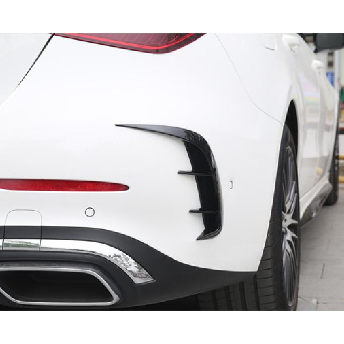 Black Rear Air Vent Bumper Cover Trim For -2025 Benz C Class AMG Sedan W206