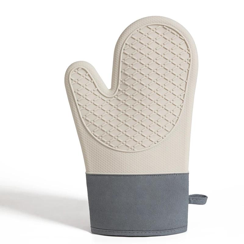 

2 шт. Прихватки для духовки из силикона, утолщенные, устойчивые к высоким температурам, противоскользящие, для микроволновой печи, силиконовые перчатки для выпечки