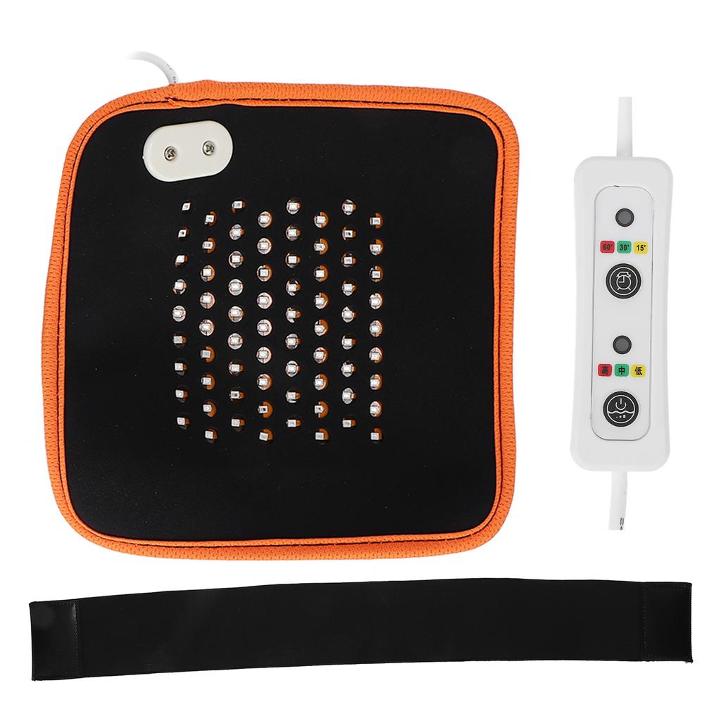 Red Light Therapy Belt 72 Light Chips Muscle Pain Relief Hot Compress Infrared Light Therapy