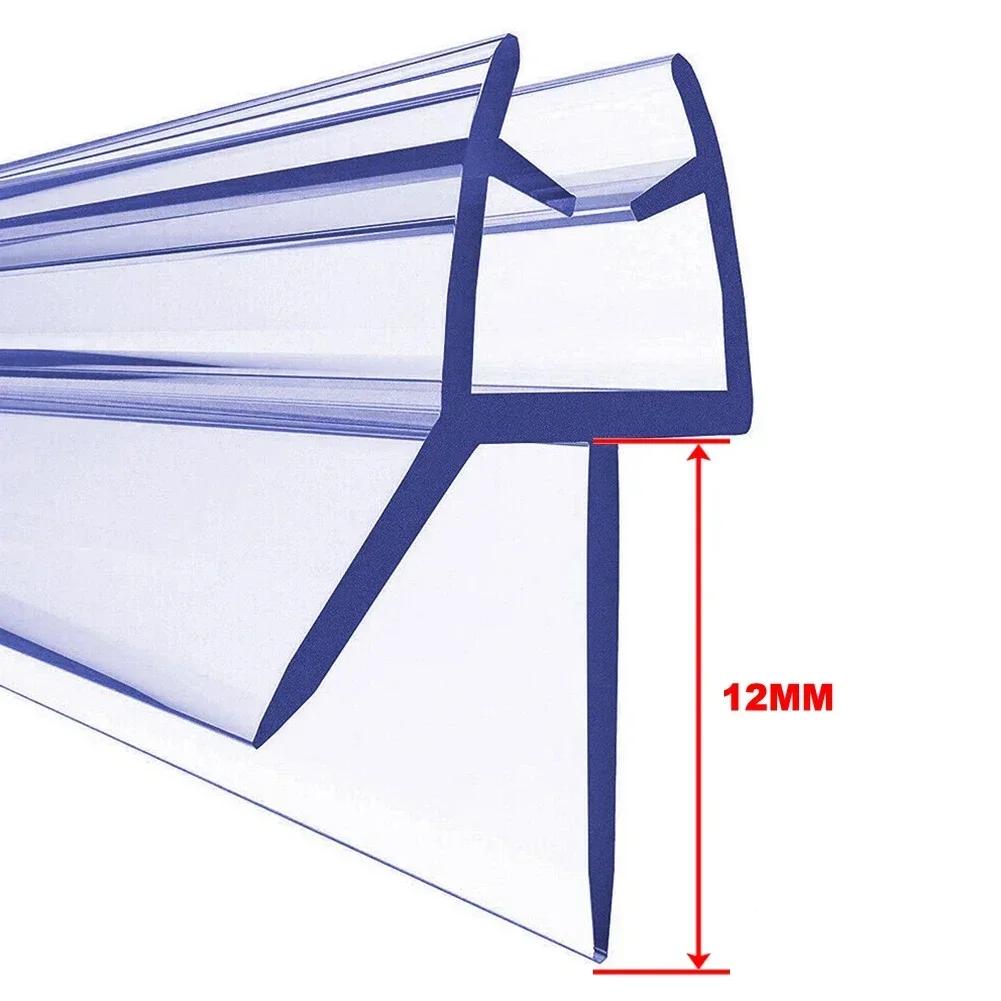 

2pcs 50cm Bath Shower Strip Seal For Screens Doors Fits 4-6mm Glass Seals Gaps Shower Screen Seal Strip Bathroom Weather Bar