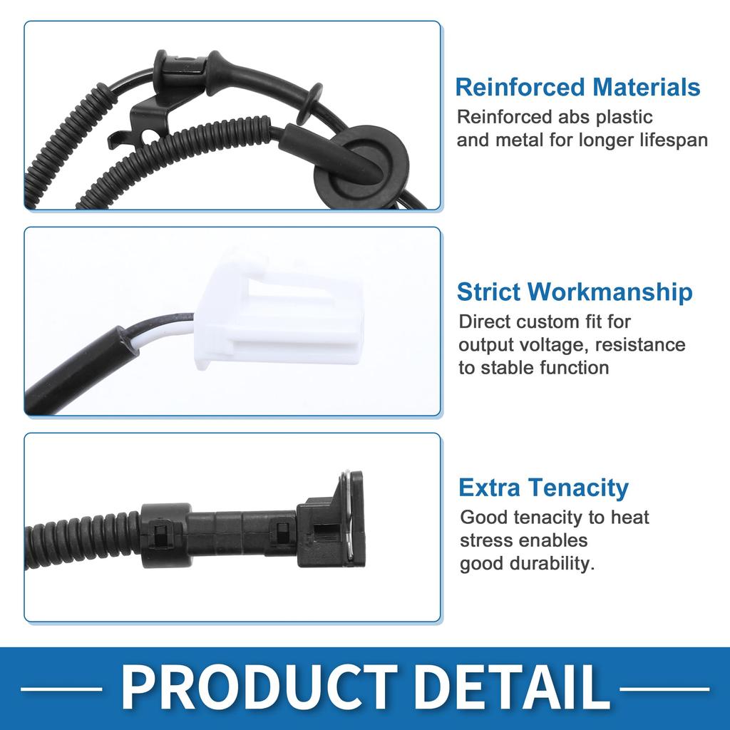 ABSOPRO ABS Hjulhastighetssensor Foran Høyre ABS Bremssystem Del Kompatibel med Kia Soul Sensor, Sensor, Blokkeringsfri Sensor, Nummer 919202X100, 2.0L