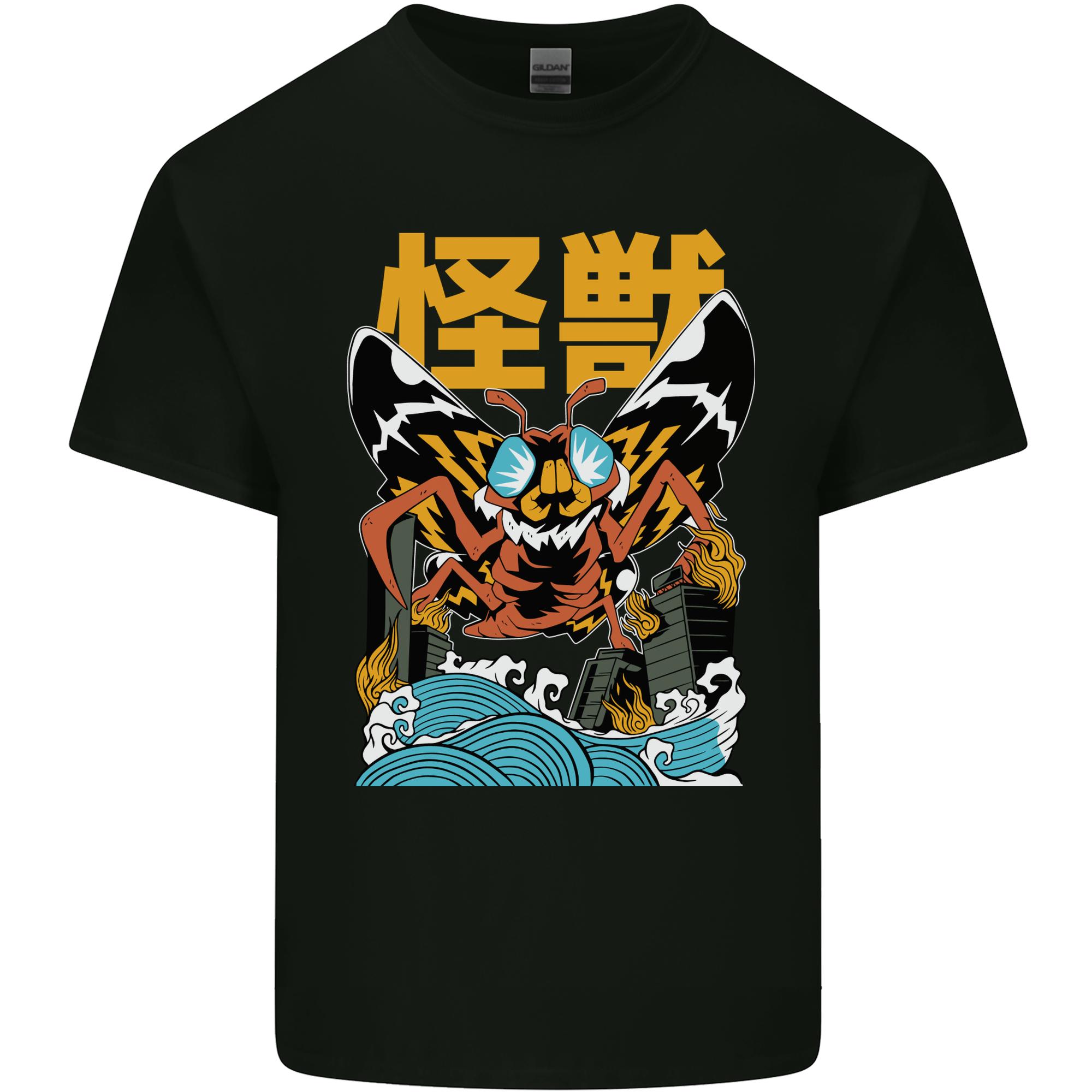 Kaiju MothUnisex Japanese Style Unisexs Light Cotton Tshirt S