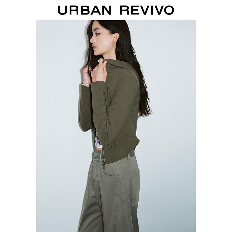 UR Women's 2025 Spring Hooded Drawstring Short Jacket