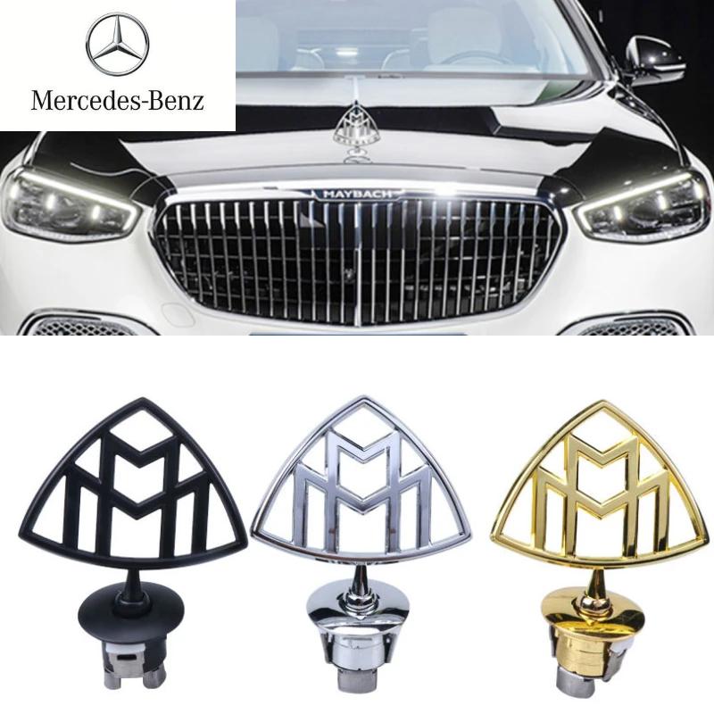 Car Wheel Cap Steering emblem Shell Sticker Chrome Emblem For Maybach Hood Lay Stand Logo S500 S600 V12 Side Fender Trunk Badge