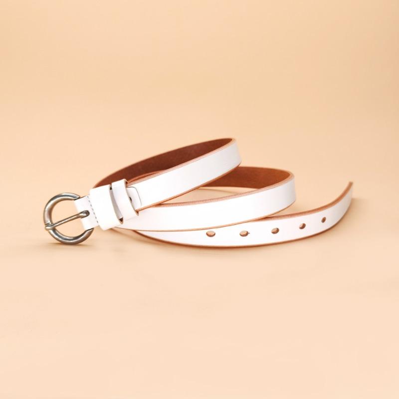 New Women's First-layer Belt Versatile Belt Women's Fine Decorative Fashion Pin Buckle Belt