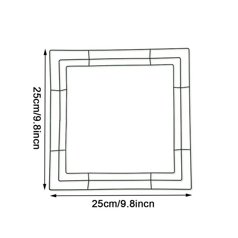 

20 см/25 см/30 см рамка для венка, украшение из кованого железа, украшение из металлической проволоки, рамки для венков, цветочные гирлянды своими руками 25*25cm