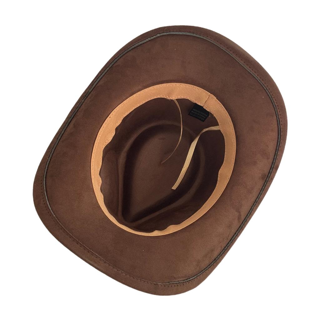 Hot-selling retro bull's head big-brimmed top hat, European and American suede western cowboy hat, men's temperament jazz hat
