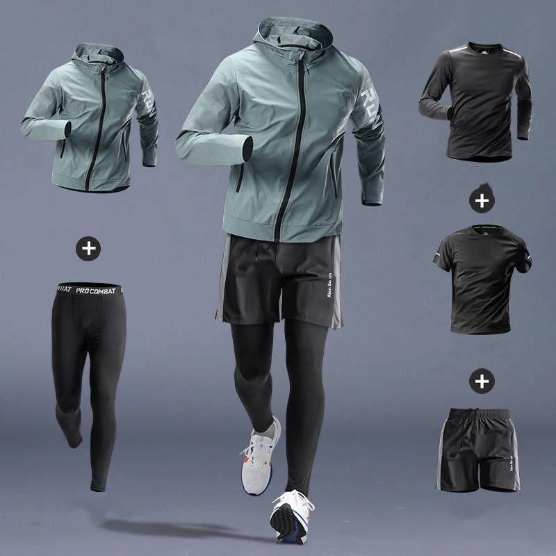 Men's Morning Running Exercise Set Thin Quick Drying Set