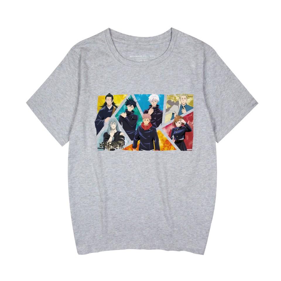 Jujutsu Kaisen Anime Women Men's T-shirts Graphic Shirt Cartoon Printed O-Neck Short Sleeves Fashion Streetwear