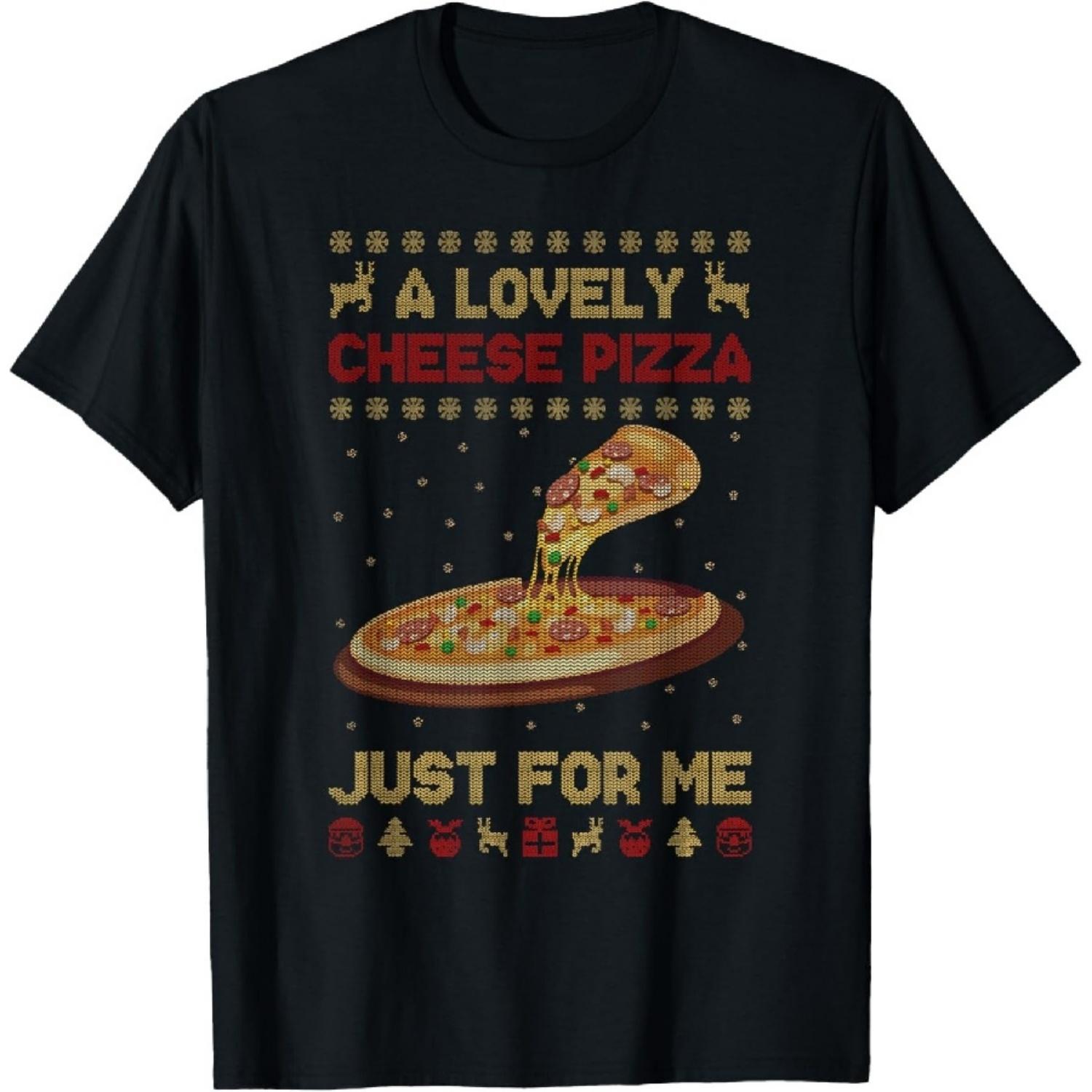 

A Lovely Cheese Pizza Shirt Alone Funny Kevin X-mas Home T-Shirt S