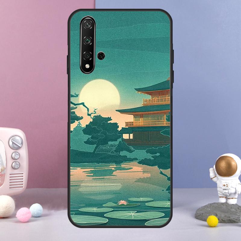 Japanese Style Art For Huawei Nova 9 10 SE 3i 7i 8i 11i 12i Y60 Y61 Y70 Y72 Y73 Y90 Y91 P20 P30 P40 Lite Case