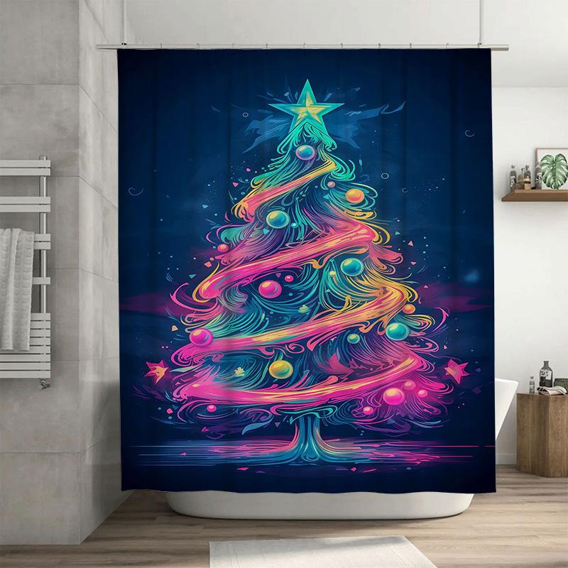 

Tuniu Vibrant Psychedelic Art Bathroom Shower Curtain Funky Abstract Pattern Decor Colorful Modern Design Unique Artistic Backdr W60H190(CM)-1 Pcs