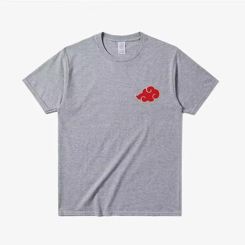 

Japan Anime Akatsuki Cloud Symbols Print Men Tshirts Streetwear Men Short Sleeve T Shirts Brand Men Clothing Tshirt M