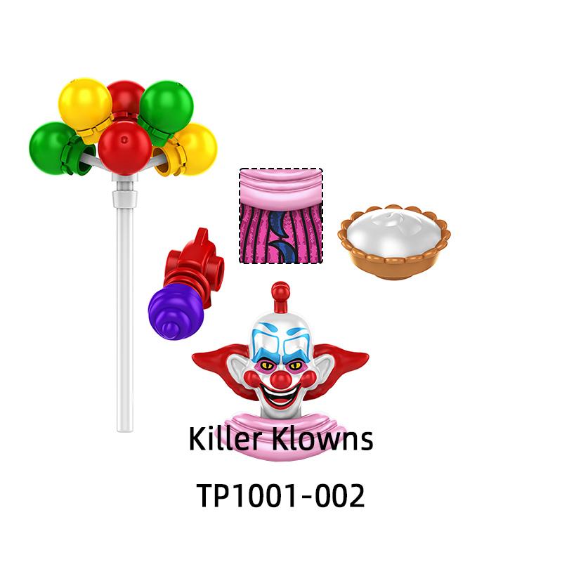 The TP1001 Killer Klowns Action Figures Model Blocks MOC Bricks Set Gifts Toys