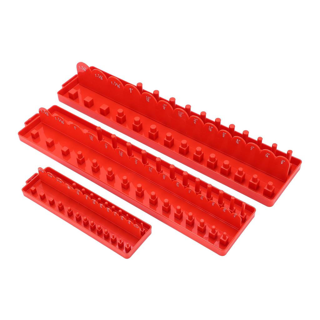 3ks Sada organizérů na nástrčné klíče Multifunkční úložný prostor pro nástrčné klíče do dílenského kufříku pro opravy aut