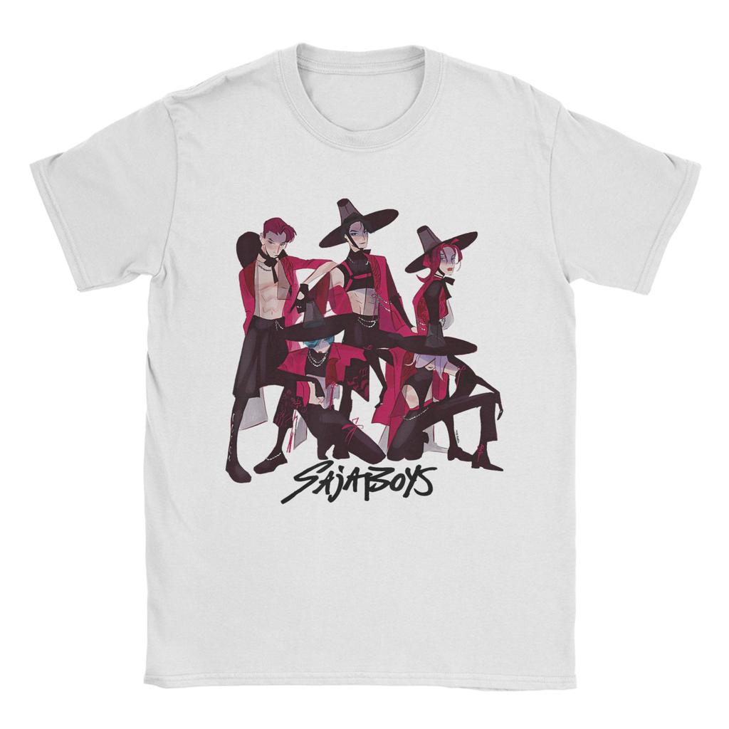 Saja Boys Demon Hunters T Shirt Harajuku T-Shirts Short Sleeve Streetwear Tshirt Summer Cotton Crew Neck Plus Size 5XL Clothes