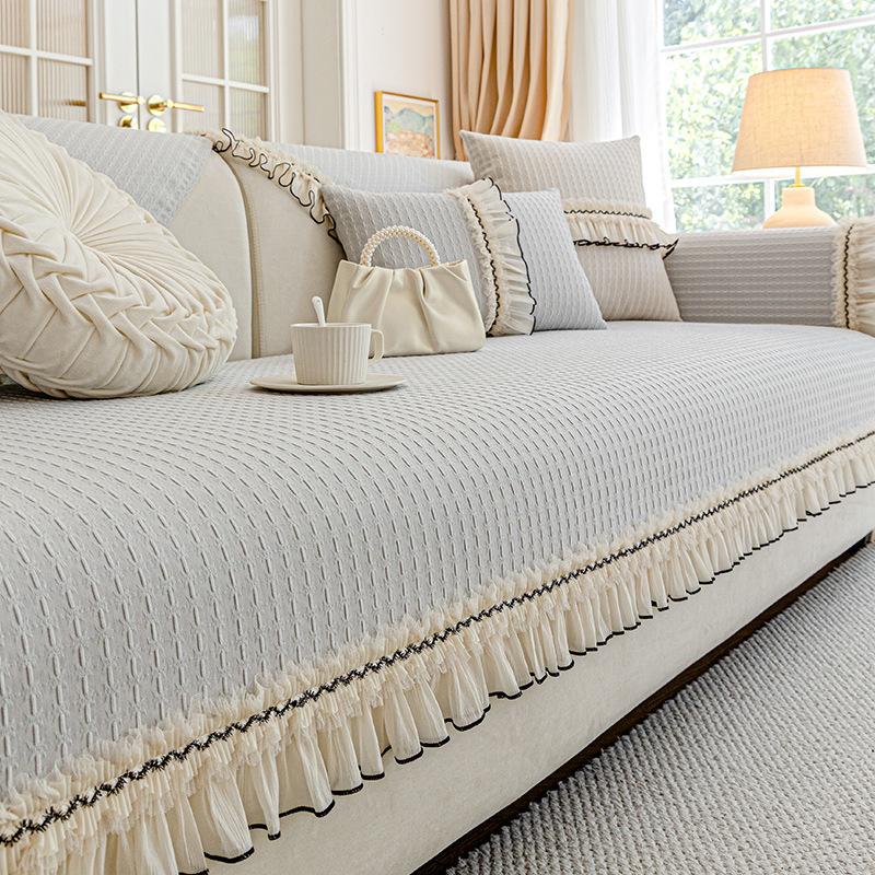 French Chenille Sofa Cushion  New Four-Season Universal Non-Slip Seat Cushion Premium Sofa Cover Cloth Towel