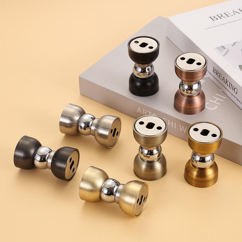 Magnetic Silicone Door Stopper: No-Drill, Anti-Collision Mini Stop for Wooden Bedroom Doors, Windproof Design.