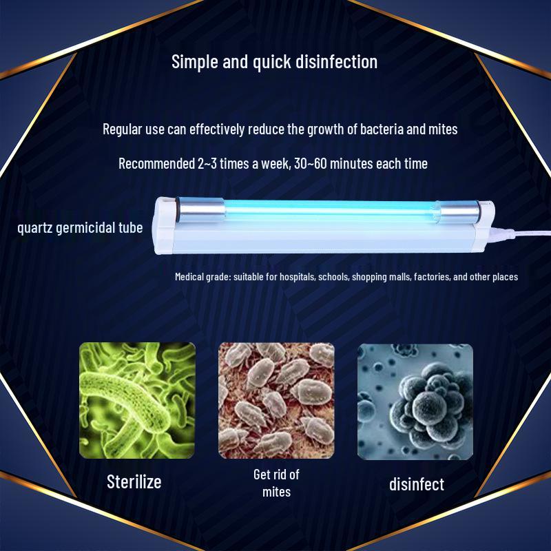 Jiezhiwei T5 Double-Pin Straight Tube UV Quartz Disinfection Lamp