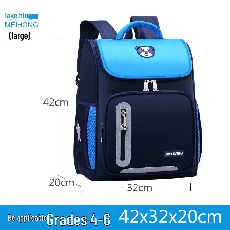 Children's Korean Style Backpack: Spine Protection, Double Shoulder for Boys & Girls - Ideal for Kindergarten & Primary School