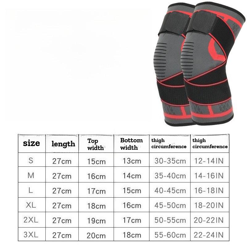 1pcs Sports Straps Nylon Knee Pads, Running, Fitness, Weightlifting, Cycling, Basketball, Outdoor Hiking, Knee Joint Compression Fixation