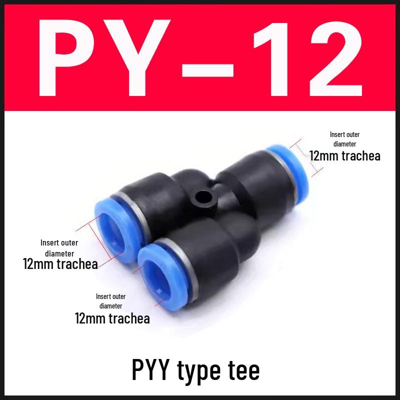 Fitinguri pneumatice cu conectare rapidă: Tub PU Aer Drept, PV Tip L, PE Tip T, PY Tip Y