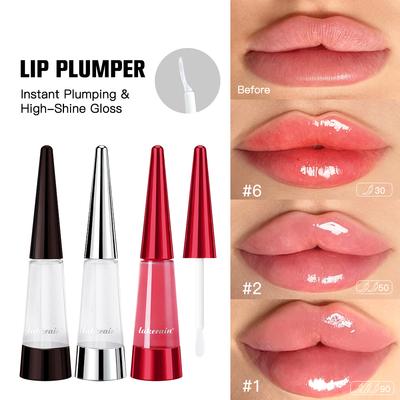 Lakerain Lip Plumper Nourishing Lip Gloss Transparent Plump Lips Care Lip Stuffer Gift Korean Cosmetics