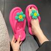 Cute Pinch-on Flip-flops Women's Summer Outer Wear New Year's New Soft-bottomed Wet Beach Cool Slippers