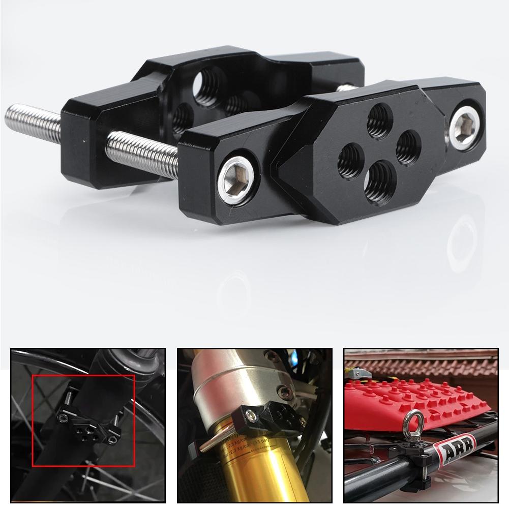 Handlebar Bumper Lightweight and Wind resistant Motorcycle Bracket for LED Spot and Fog Light Fits 17 54mm Inner Diameter