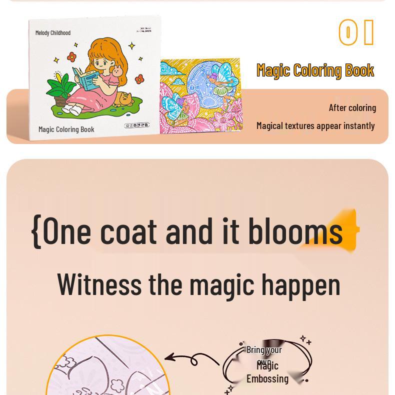 Meile Magic Coloring Book for Kids: Painting & Tracing Fun