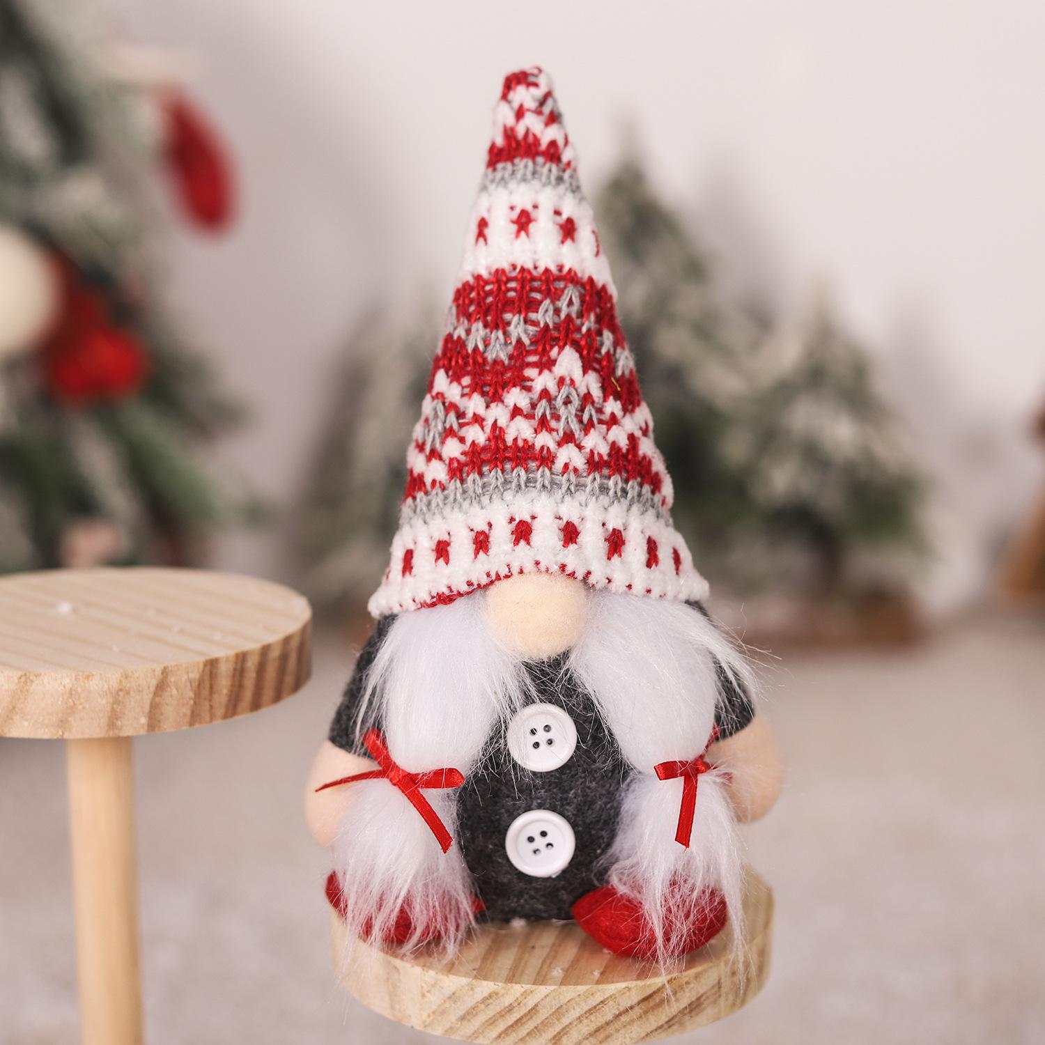 

Еженедельный кукла Санты без лица в скандинавском стиле, рождественские украшения для витрины