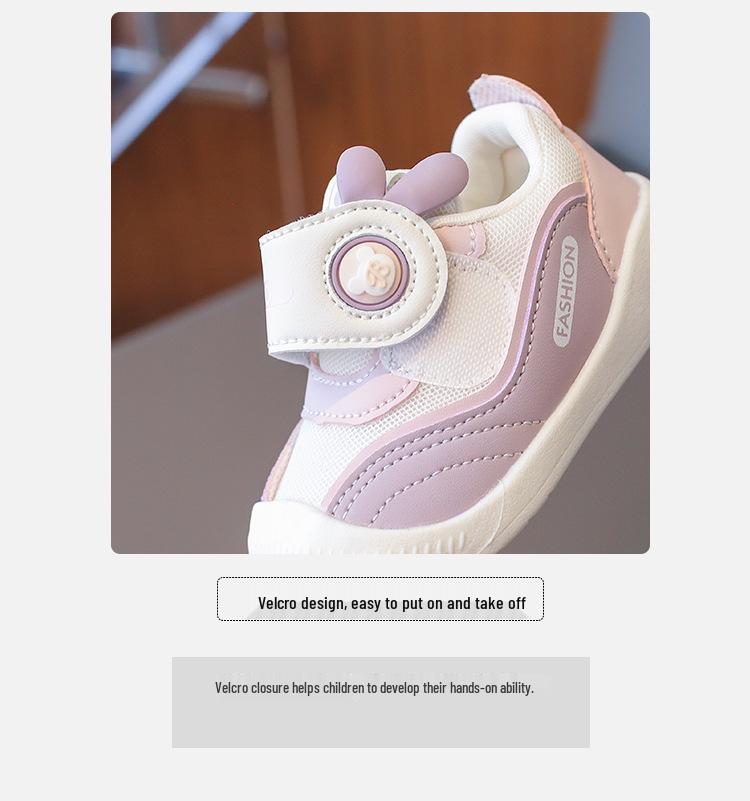 2025 Spring Breathable Non-slip Soft Sole Walking Shoes for Infants and Toddlers