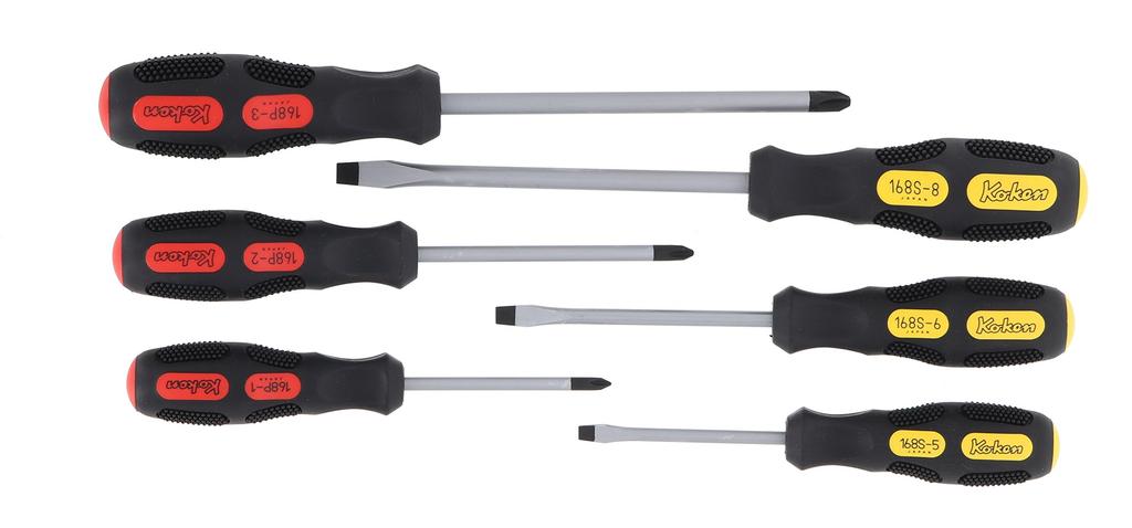 Yamashita Industrial Research Institute Koken Screwdriver Set (6 pieces) 168PS/6