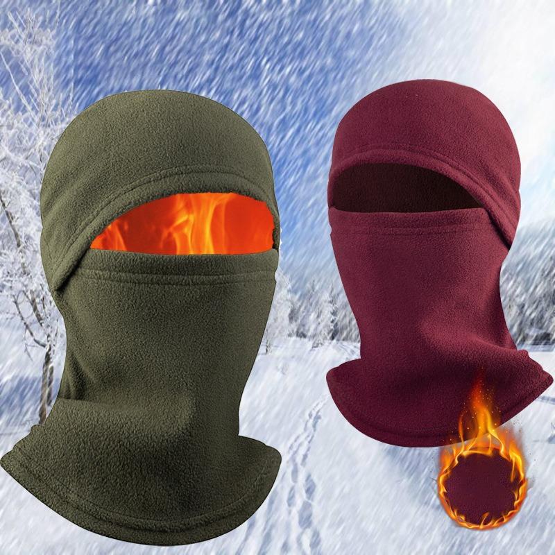 Winter Warm Outdoor Riding Full Face Mask Covers Balaclava Fleece Motorcycle Fishing Skiing Face Mask Warm Windproof Cover Hat