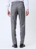 Takakyu Suit and Pants Shiny Wool Slim Windowpane Light Light 110011803133433030045 Men's Set, Blend, Fit, 2-Button, 3-Piece Suit, Gray, Gray,