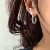 Elegant Zircon U-Shaped Earrings: Luxury Geometric Studs for Women
