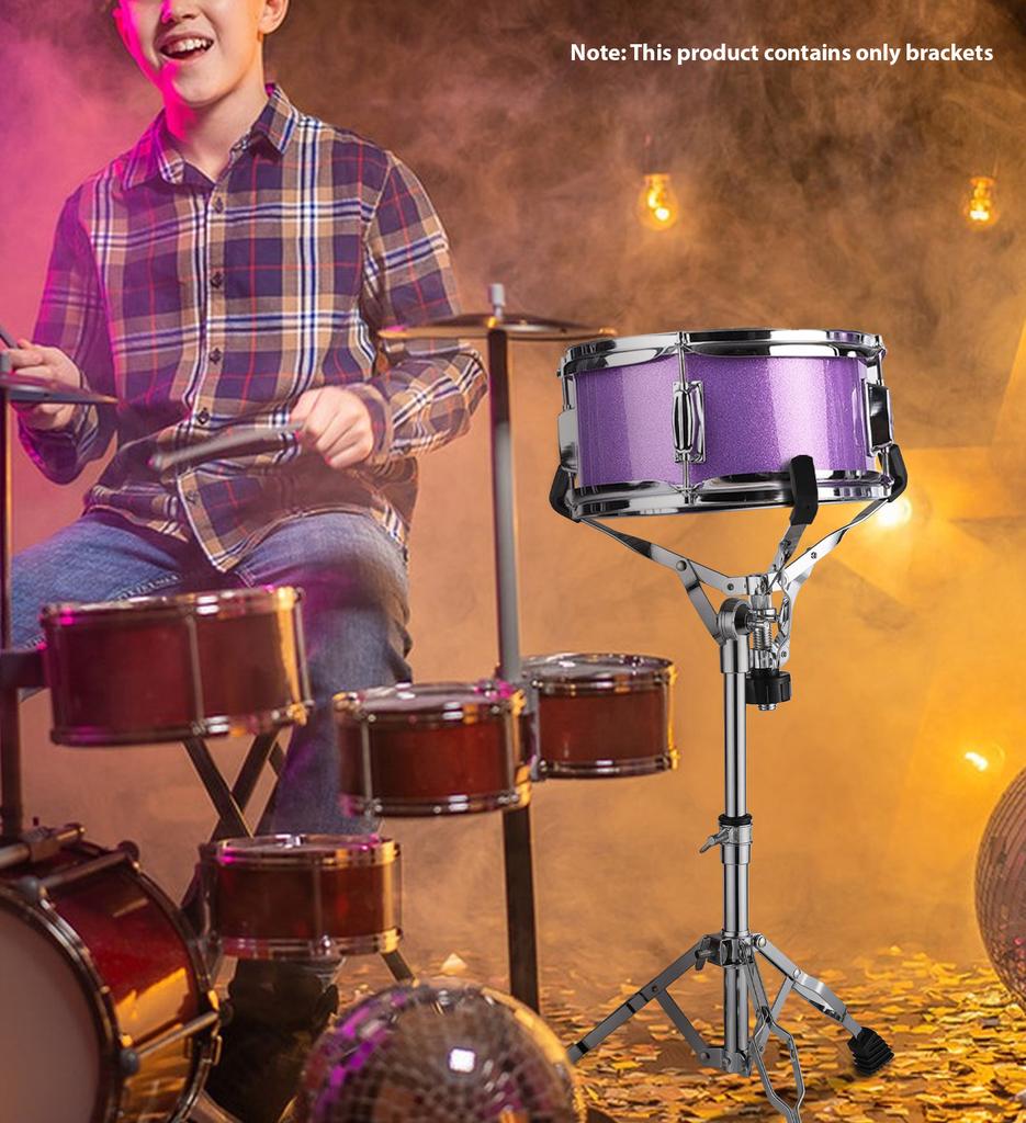 Snare Drum Stand Foldable Detachable Bracket 22mm Pipe Diameter Adjustable Height Tripod Snare