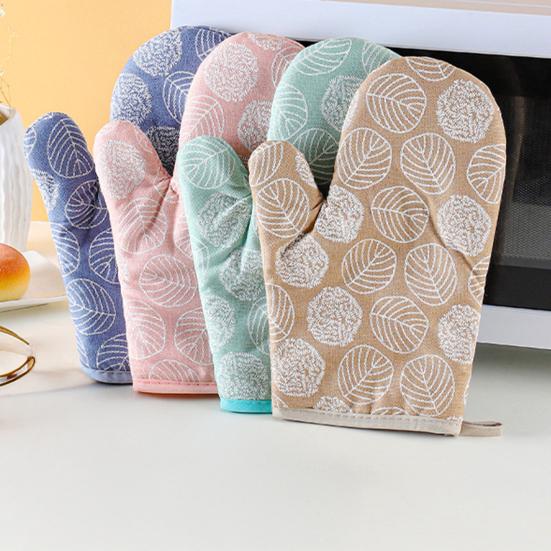 2Pcs Heat Resistant Oven Gloves Non-Slip Silicone Mitts for Baking Grilling Microwave Cooking Gloves for Hot Dishes