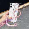 Hochtransparente Magnetische Hülle mit Verstellbarem Seil für Apple 17PROMAX - Öltropfen-Linsenrahmen, Kompatibel mit 16 und Trendigen 12 Modellen