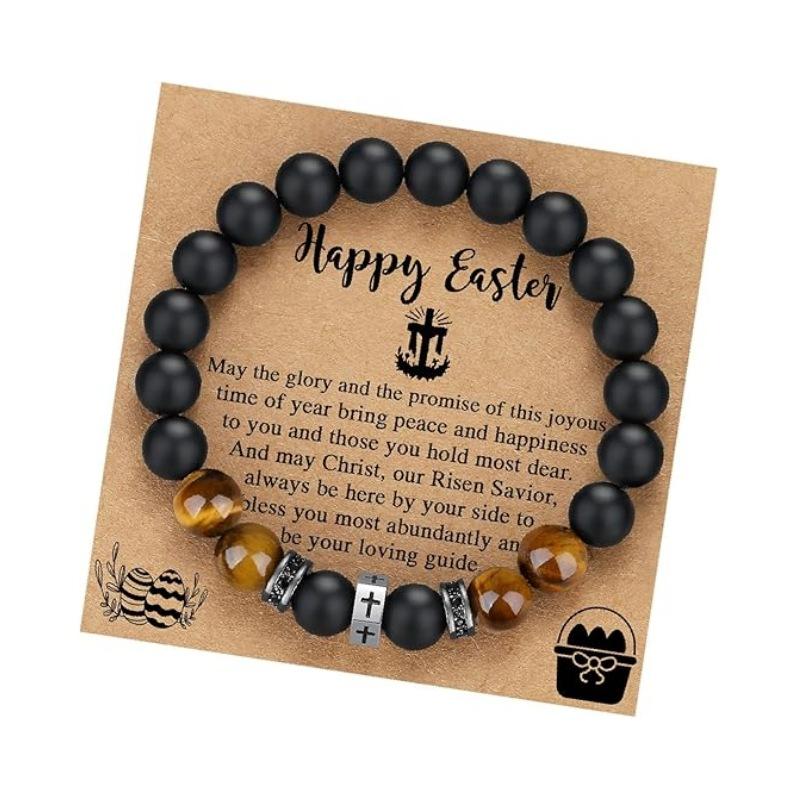 JYL TS Bracelet  Men's Hexagon Cross Eye Adjustable Invokes Protection