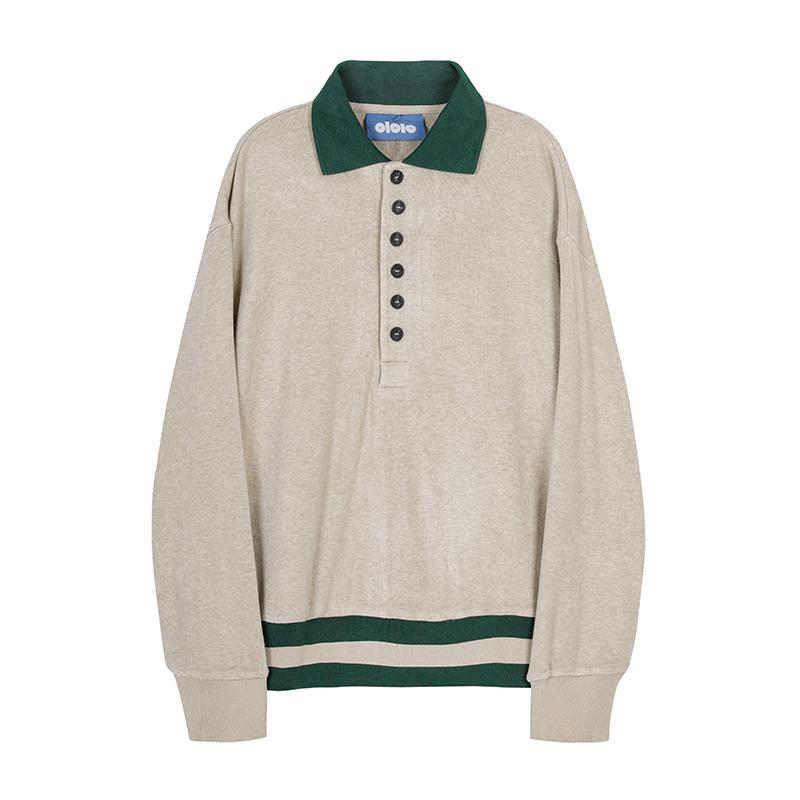 OLOLO Ls Polo De Punto - Oatmeal