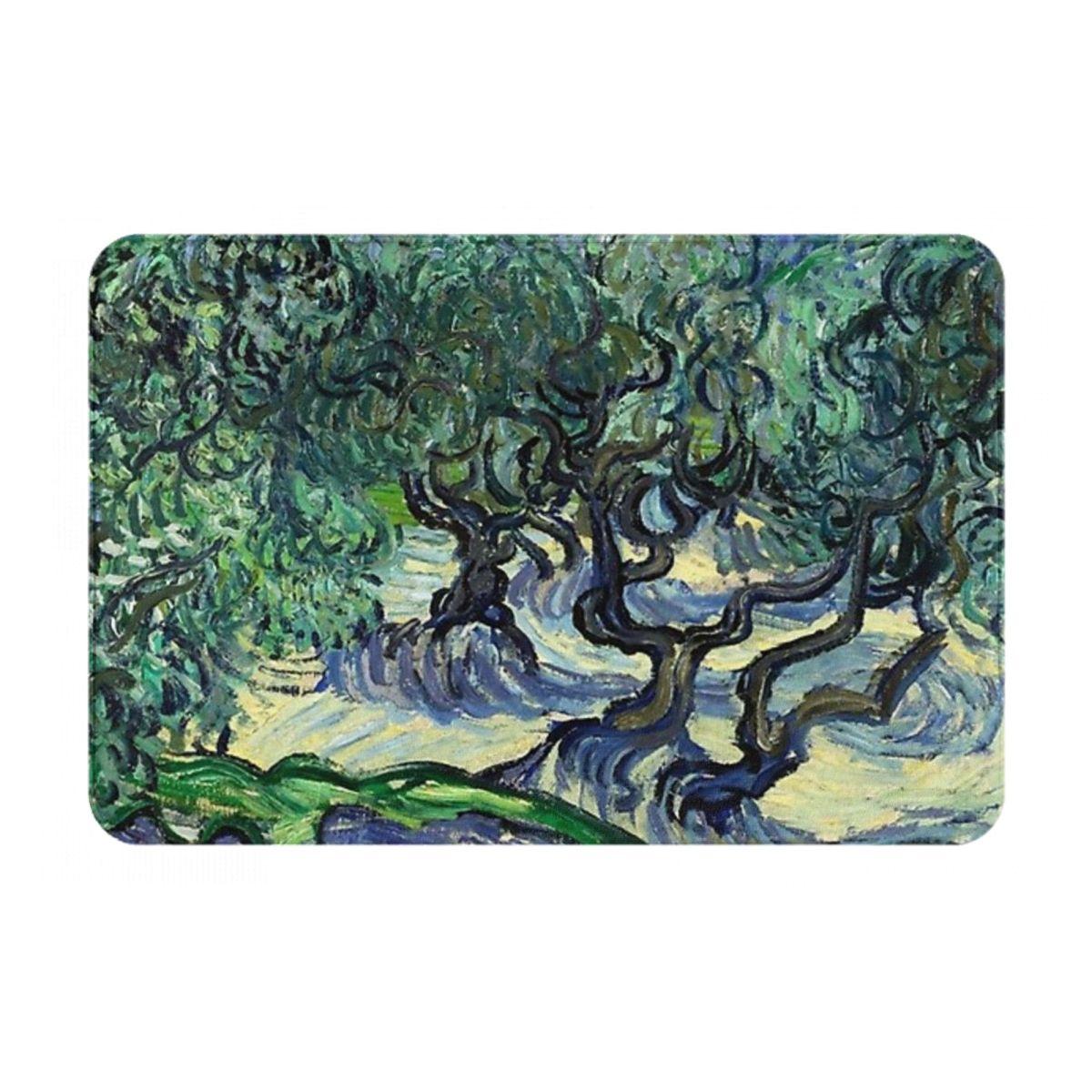 Sterrennacht Vincent Van Gogh Antislip Deurmat Vloermat Slijtvast Tapijt Kleed voor Keuken Entree Huis Slaapkamer Voetmat Matten 60x40 cm