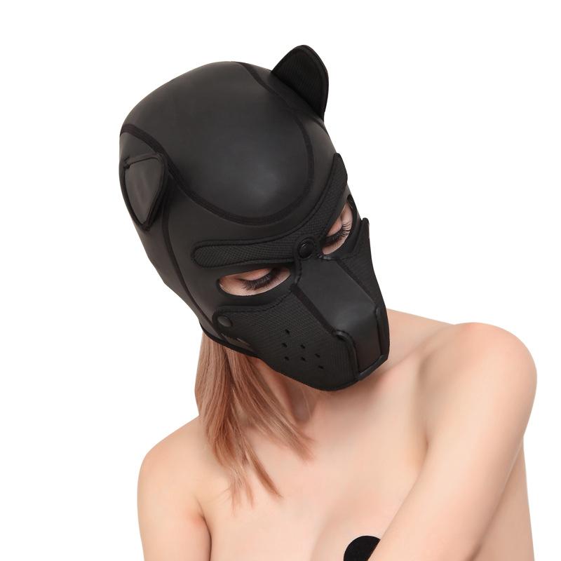 Hot selling sex toys sponge head cover dog head cover performance props mask dog head costume fun head cover head cover