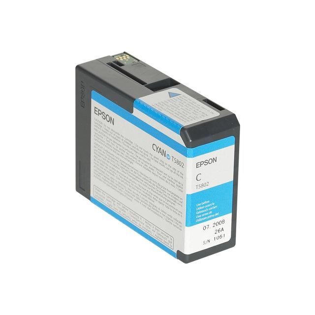 EPSON Pack De 1 Cartouche Photo T5802 - Cyan - Standard 80ml