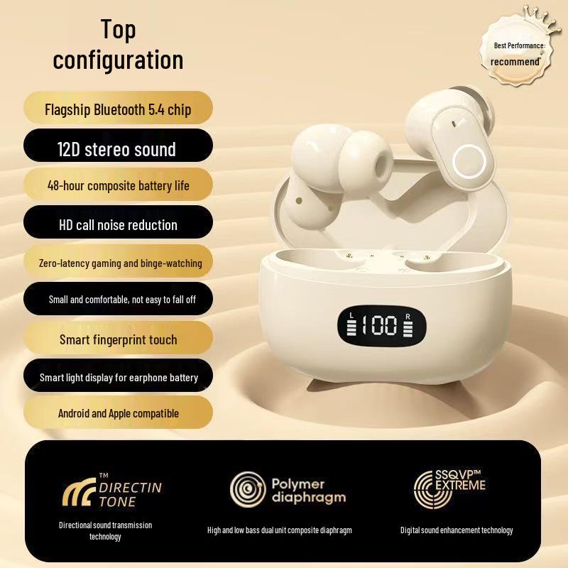 PDDdy Wireless Noise Cancelling Bluetooth Earphones - Mini, Stylish, Long Battery, Sports-Ready