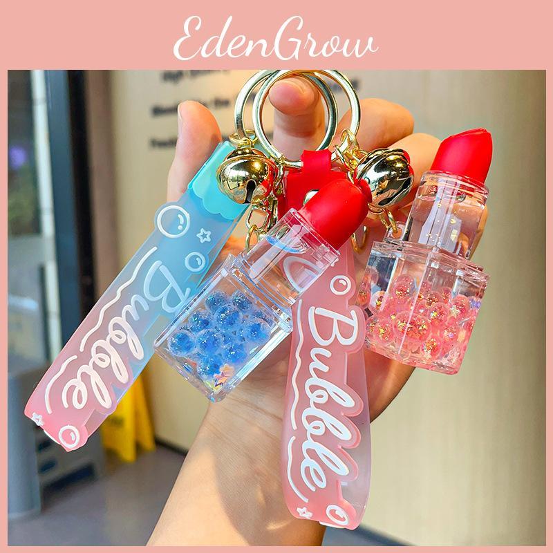 Charming Acrylic Bubble Lipstick Keychain For Girls In Blue Perfect For Gifts